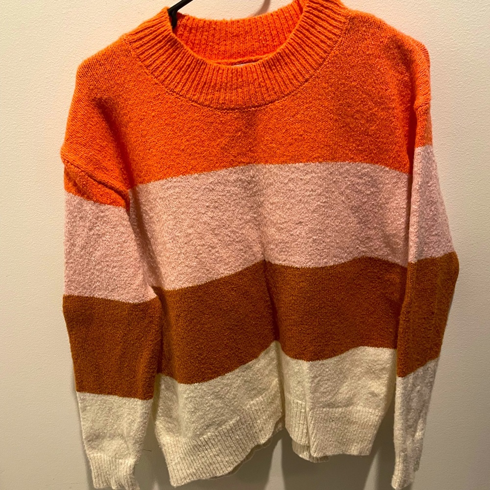 Old Navy Color Block Cotton Knit Sweater Top Size Small